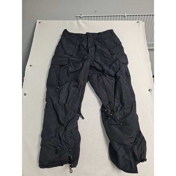 HELIX SNOWBOARDING PANTS Adult M Black Cargo Pockets Winter Sport Ski - Picture 1 of 8